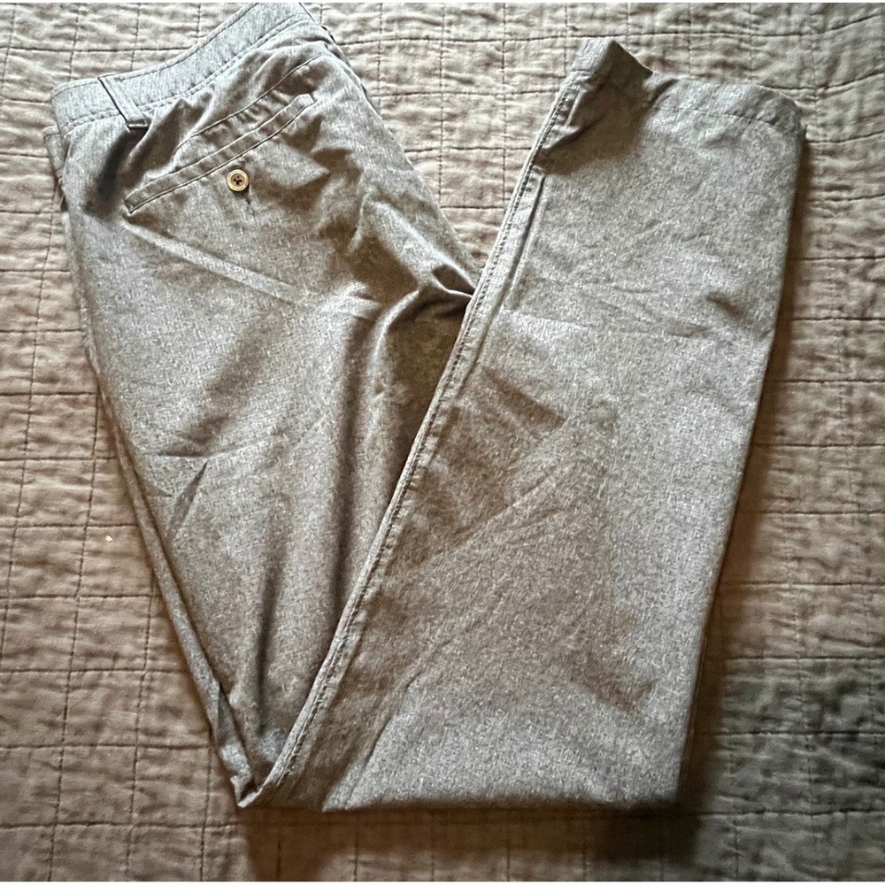 Under Armour Mens Golf Pants 36x34 Heather Grey Straight Performance Trousers